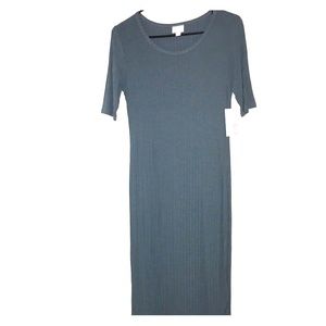 BNWT Lularoe Ribbed Blue Julia